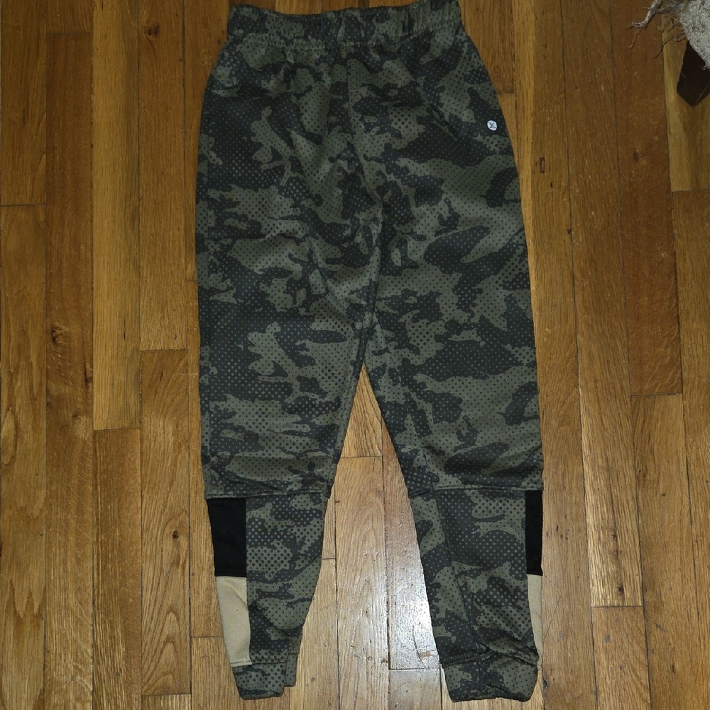 RBX Kids Camo Joggers - Green and Black